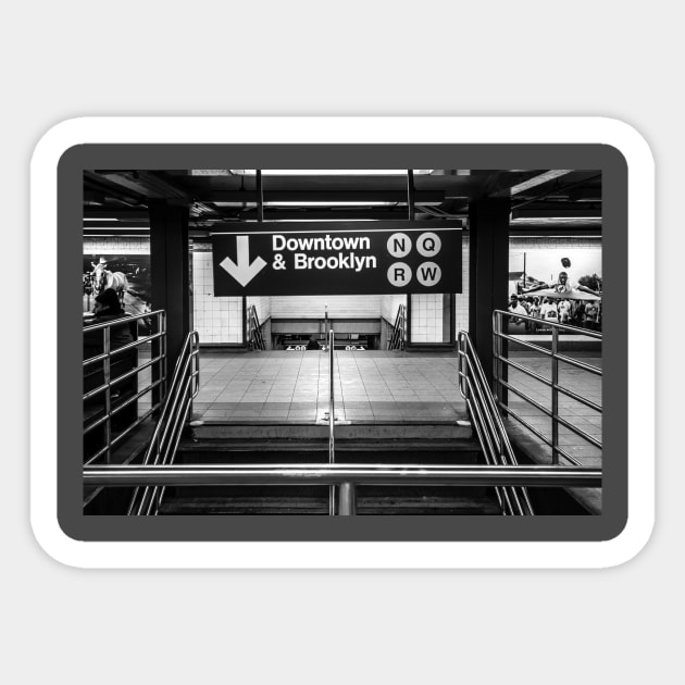 Downtown Brooklyn Subway Sticker by StormChaserD